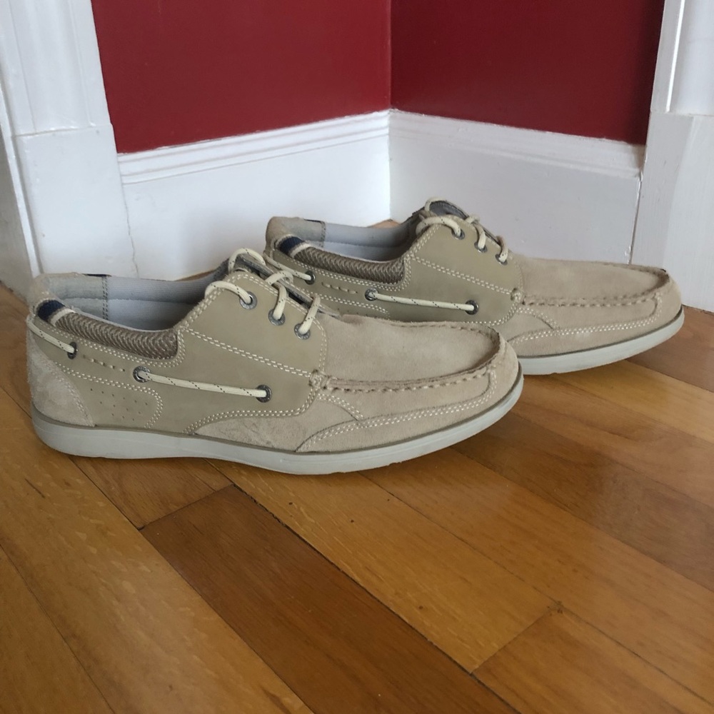 Bass Catamaran Leather / Suede Boat Shoes Slip Ons